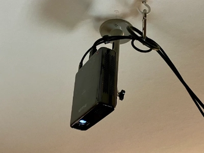 Ceiling mounted projector